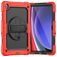 Mobigear SureGrip Xtreme Samsung Galaxy Tab A11 Plus Hoes Hard kunststof / Siliconen Backcover + Schouderband + Standaard - Rood