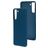 Mobiparts Samsung Galaxy S21 Plus Siliconen Hoesje Backcover - Blueberry Blue