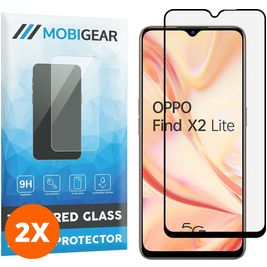 Mobigear Premium OPPO Find X2 Lite Glazen Screenprotector - Case Friendly - Zwart (2-Pack)