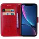 Mobigear Roses iPhone XR Hoesje Bookcase Portemonnee - Rood