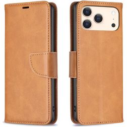 Mobigear Excellent iPhone 17 Pro Max Hoesje Bookcase Portemonnee - Cognac