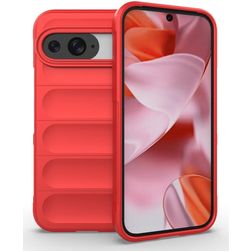 Mobigear Bumpy Google Pixel 9 Pro Hoesje Flexibel TPU Backcover - Rood