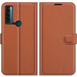 Mobigear Classic TCL 20 SE Hoesje Bookcase Portemonnee - Bruin