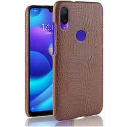 Mobigear Croco Xiaomi Redmi Note 7 Hoesje Hardcase Backcover - Bruin