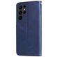 Mobigear Zipper Samsung Galaxy S23 Ultra Hoesje Bookcase Portemonnee - Blauw