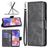 Mobigear Excellent Samsung Galaxy A23 Hoesje Bookcase Portemonnee - Zwart