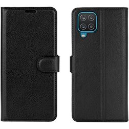 Mobigear Classic Samsung Galaxy A12 Hoesje Bookcase Portemonnee - Zwart