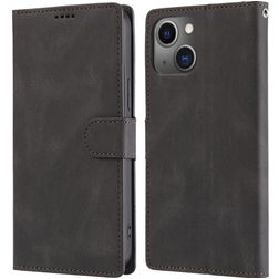 Mobigear Wallet 30 iPhone 14 Plus Hoesje Bookcase Portemonnee - Zwart