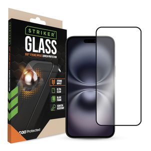 Striker Xtreme Impact iPhone 15 Plus Glazen Screenprotector - Case Friendly