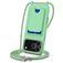 Mobigear Lanyard Card iPhone 17 Pro Siliconen Hoesje met koord en Pasjeshouder - Groen