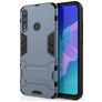 Mobigear Armor Stand Huawei P40 Lite E Hoesje Hardcase Backcover Shockproof met Standaard - Blauw