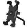 Mobigear PushHold Telefoonhouder Motor Achteruitkijkspiegel Klem Universeel - Zwart