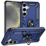 Mobigear Armor ring Samsung Galaxy S25 Plus Hoesje Hardcase Backcover Shockproof met Ringhouder - Blauw