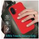Mobigear Rubber Touch iPhone 16 Siliconen Hoesje Backcover - Rood
