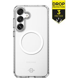 ITSKINS Level 2 HybridMagClear R Doorzichtig Samsung Galaxy S25 FE MagSafe Hoesje Hardcase Backcover Shockproof - Transparant