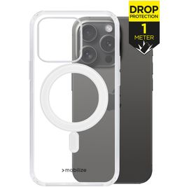 Mobilize Naked Protection Doorzichtig iPhone 15 Pro MagSafe Hoesje Hardcase Backcover Shockproof - Transparant