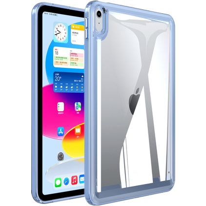 Mobigear Crystal iPad 11 (2025) Hardcase Backcover - Transparant / Blauw