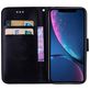 Mobigear Roses iPhone XR Hoesje Bookcase Portemonnee - Zwart