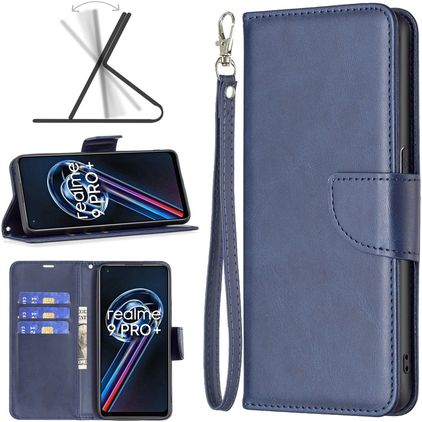 Mobigear Excellent Realme 9 Pro Plus Hoesje Bookcase Portemonnee - Blauw