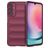 Mobigear Bumpy Samsung Galaxy A24 Hoesje Flexibel TPU Backcover - Bordeaux Rood