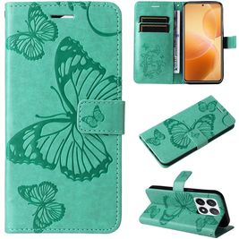 Mobigear Butterfly Xiaomi 14T Pro Hoesje Bookcase Portemonnee - Groen