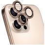 Mobiparts Camera Lens iPhone 16 Pro Max Aluminum Camera Lens Protector - Case Friendly - Roségoud