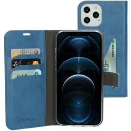 Mobiparts Classic Wallet iPhone 12 Pro Max Hoesje Bookcase Portemonnee - Steel Blue