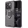 Mobigear Armor Ring OnePlus 10T Hoesje Hardcase Backcover Shockproof met Ringhouder - Zwart