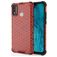 Mobigear Honeycomb HONOR 9X Lite Hoesje Hardcase Backcover Shockproof - Rood