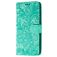Mobigear Flowers POCO F2 Pro Hoesje Bookcase Portemonnee - Turquoise Mobigear Flowers POCO F2 Pro Hoesje Bookcase Portemonnee - Turquoise