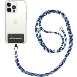 Mobigear Lanyard Universeel Telefoonkoord Verstelbaar - Zwart / Blauw / Babyblauw