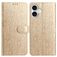 Mobigear Flowers iPhone 17 Hoesje Bookcase Portemonnee - Goud