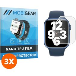 Mobigear Apple Watch - 45 mm Hydrogel TPU Screenprotector - Case Friendly (3-Pack)
