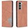 Mobigear Rhombus Slim Motorola Moto G200 5G Hoesje Bookcase - Bruin