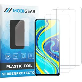 Mobigear Xiaomi Redmi Note 9S Screenprotector Folie - Case Friendly (3-Pack)