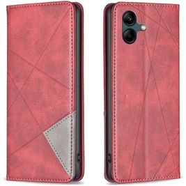 Mobigear Rhombus slim Samsung Galaxy A05 Hoesje Bookcase - Rood