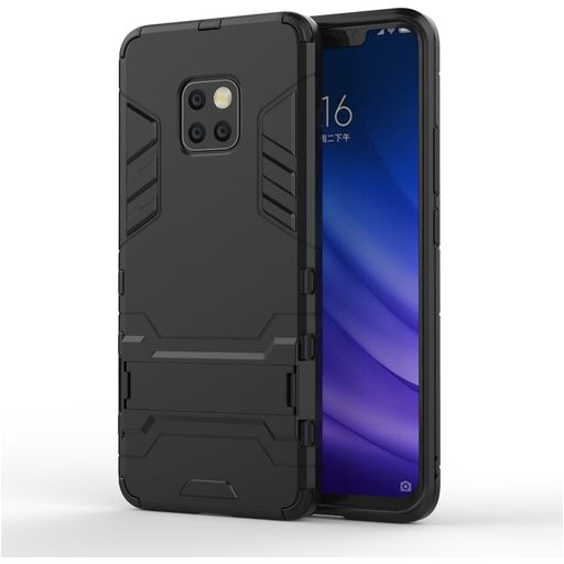 Mobigear Armor Stand Huawei Mate 20 Pro Hoesje Hardcase Backcover Shockproof met Standaard - Zwart