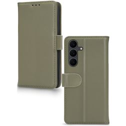 Mobilize Premium Gelly Samsung Galaxy S25 FE Hoesje Bookcase Portemonnee - Groen