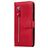 Mobigear Zipper Xiaomi Redmi Note 9 Hoesje Bookcase Portemonnee - Rood