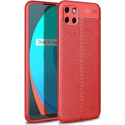 Mobigear Luxury Realme C11 (2020) Hoesje Flexibel TPU Backcover - Rood