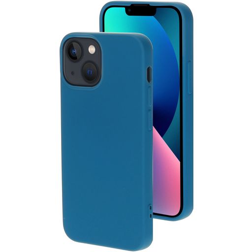 Mobiparts iPhone 13 Mini Siliconen Hoesje Backcover - Blueberry Blue