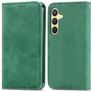 Mobigear Retro Slim Samsung Galaxy S25 Plus Hoesje Bookcase Portemonnee - Groen