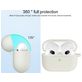Mobigear Classic Apple AirPods 3 Hoesje Flexibel Siliconen - Wit