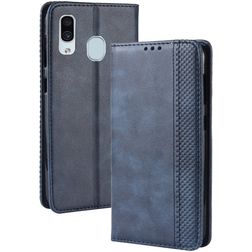 Mobigear Sensation Samsung Galaxy A20e Hoesje Bookcase Portemonnee - Blauw