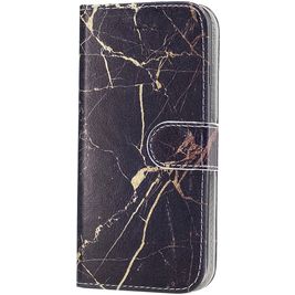 Mobigear Marble iPhone SE (2020) Hoesje Bookcase Portemonnee - Zwart Mobigear Marble iPhone SE (2020) Hoesje Bookcase Portemonnee - Zwart