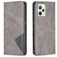 Mobigear Rhombus Slim Realme C35 Hoesje Bookcase - Grijs