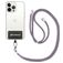 Mobigear Nylon Lanyard Universeel Telefoonkoord Verstelbaar - Platinum Grey