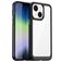 Mobigear Crystal iPhone 14 Hoesje Hardcase Backcover - Transparant / Zwart