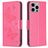 Mobigear Butterfly iPhone 15 Pro Max Hoesje Bookcase Portemonnee - Magenta
