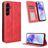 Mobigear Sensation Samsung Galaxy A35 Hoesje Bookcase Portemonnee - Rood